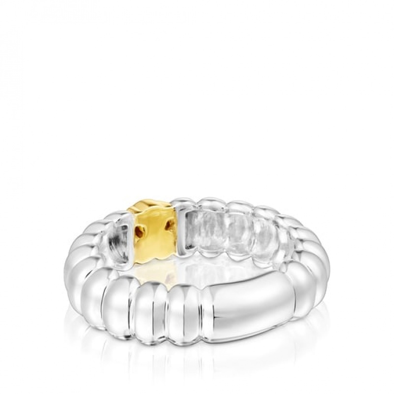 Tous Virtual Garden Small Women's Rings 18k Gold | HXN895204 | Usa