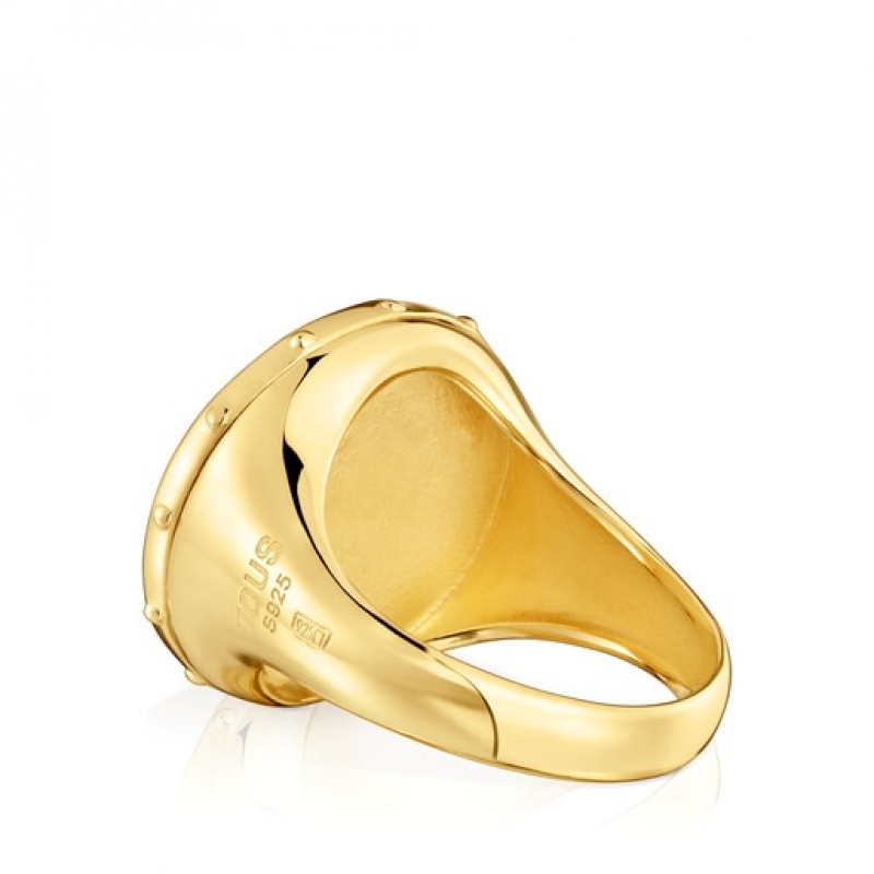 Tous Yunque Medium Women's Rings 18k Gold | KWA319527 | Usa