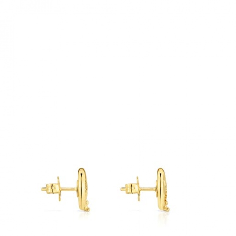 Tous Yunque Small Women's Earrings 18k Gold | OMJ307814 | Usa