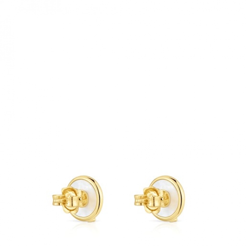 Tous Yunque Small Women's Earrings 18k Gold | OMJ307814 | Usa